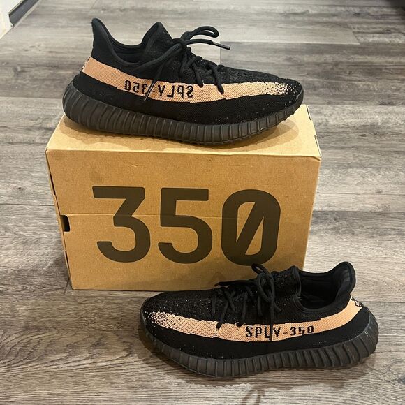 AUTHENTIC! Adidas Yeezy Boost 350 V2 'Core Black Copper' - Men's Size 11